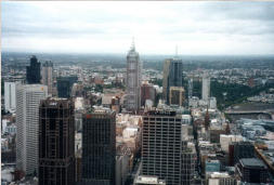 Blick auf Melbourne
